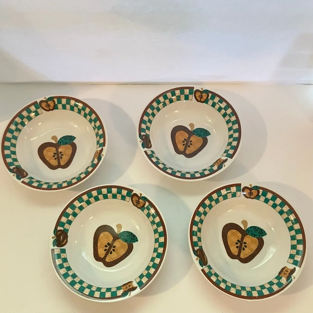 Tabletops Unlimited 1990's A is For Apple Soup Salad Bowls 8